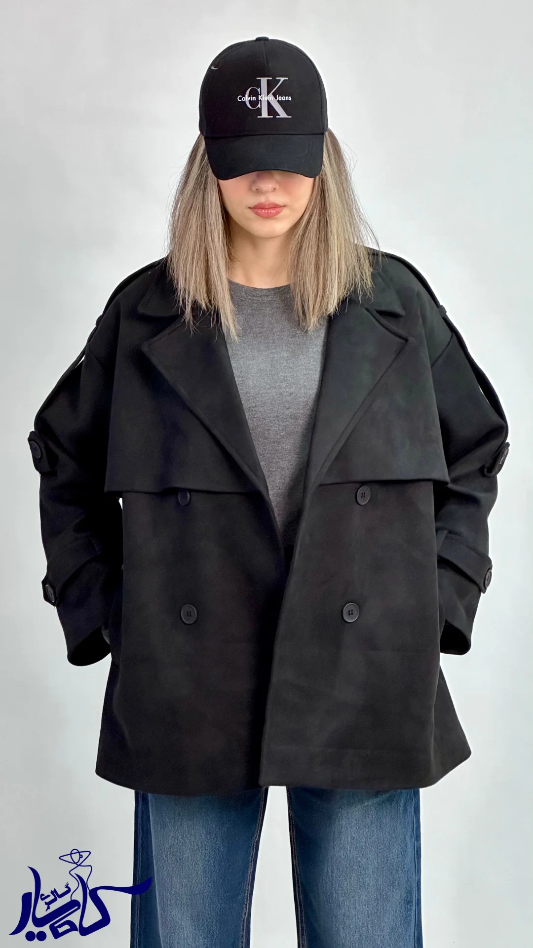 پالتو سوییت شنل دار برند MECE - تصویر 3