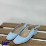 کفش عروسکی خوکی خاویاری آبی