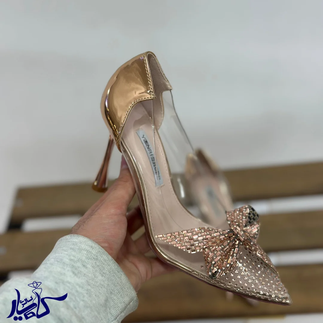 کفش پاشنه بلند جلو پاپیون - تصویر 2