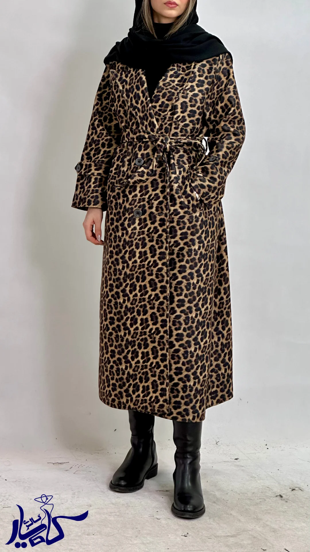 پالتو بلند فوتر پلنگی - تصویر 1