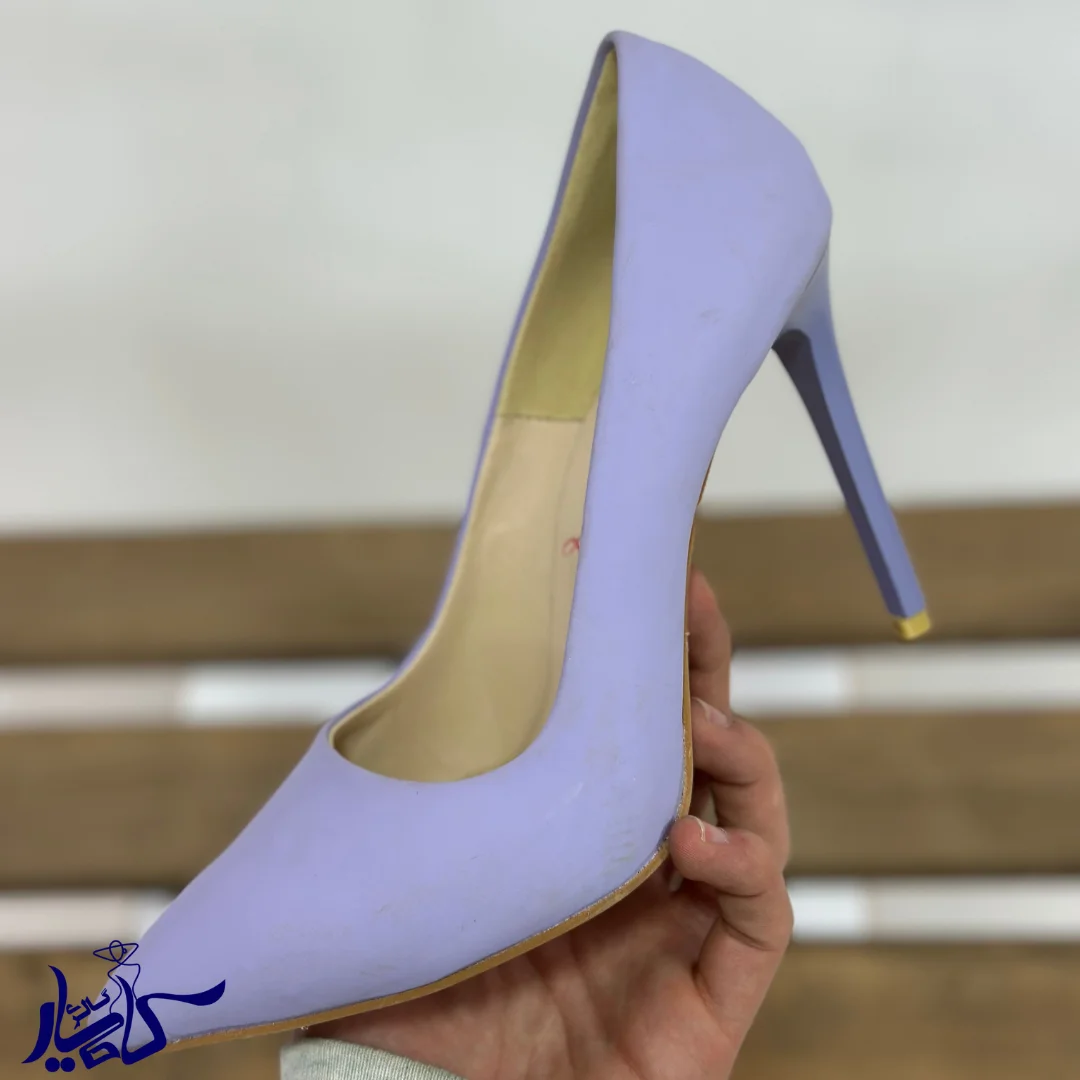 کفش پاشنه بلند یاسی ترک - تصویر 2