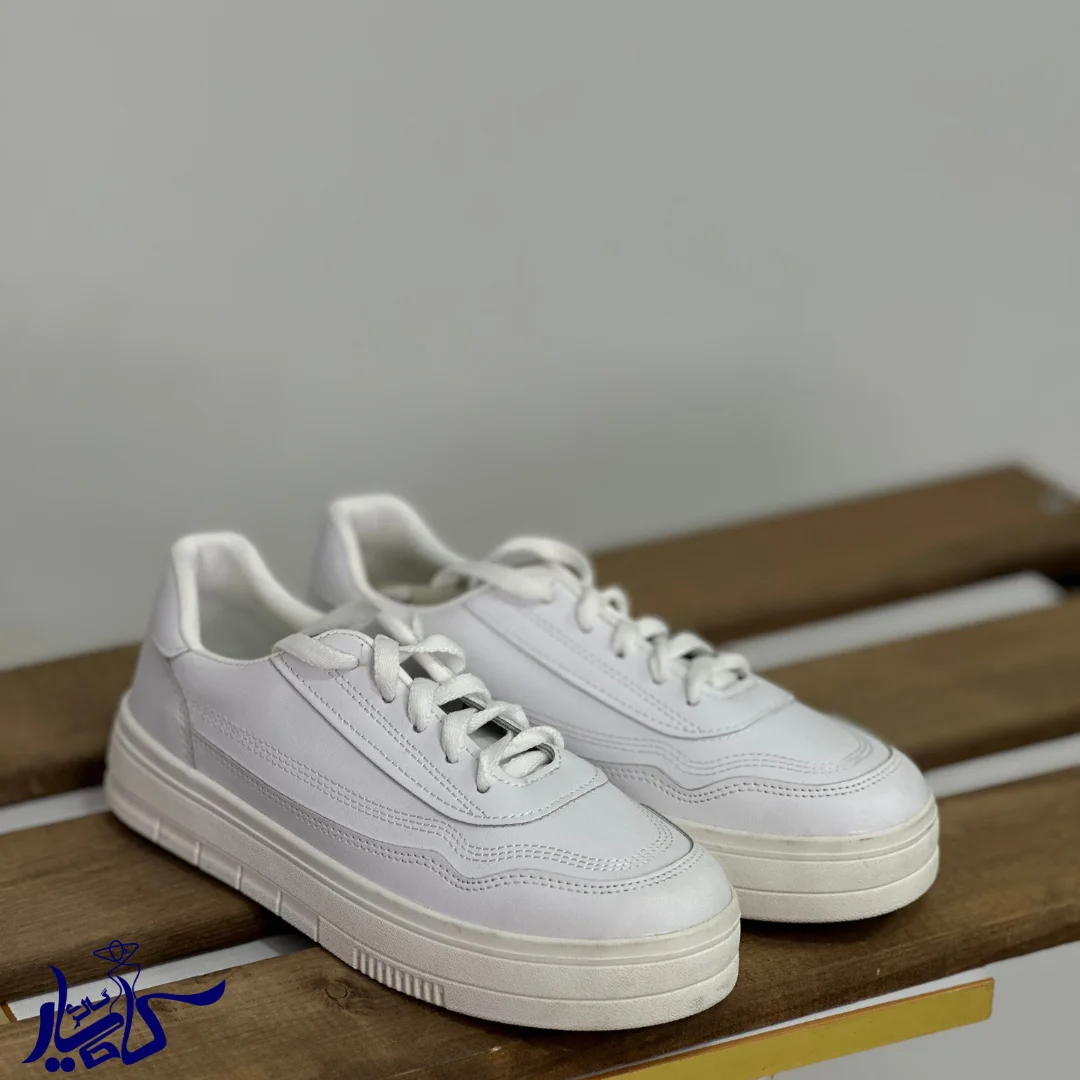 White Vance cotton (2) کتونی ونس سفید - تصویر 1