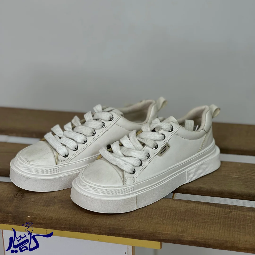 کفش ونس دو منگنه سفید - تصویر 1