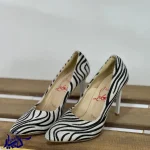 کفش پاشنه بلند طرح زبرا